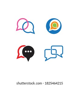 ilustración del vector de icono de chat