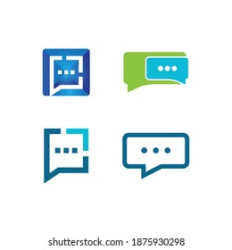 ilustración del vector de icono de chat