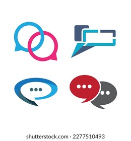 chat icon vector template illustration