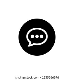Chat icon vector. Chat Icon in trendy flat style isolated on white background. Speech bubble symbol for web design