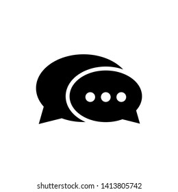 Chat icon vector. Chat Icon in trendy flat style isolated on white background. Speech bubble symbol for web design
