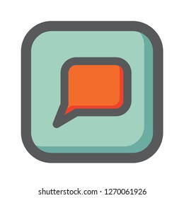 chat icon vector. User Interface icon. For Multi purpose