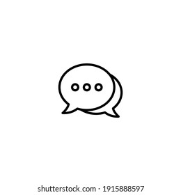 Chat Icon Vector For Web, Computer And Mobile App