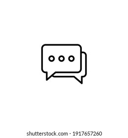 Chat Icon Vector For Web, Computer And Mobile App