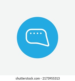 Chat icon vector for web, computer and mobile app