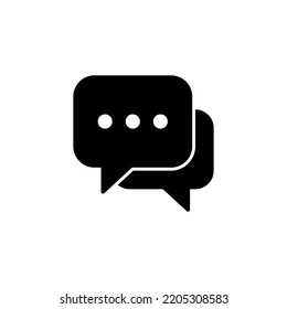Chat icon vector for web and mobile app. speech bubble sign and symbol. comment icon. message