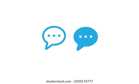 Chat icon vector for web and mobile app. speech bubble sign and symbol. comment icon. message icon on transferred background 