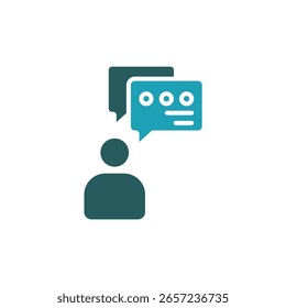 chat icon. chat vector.Editable stroke.linear style sign for use web design,logo.Symbol illustration.