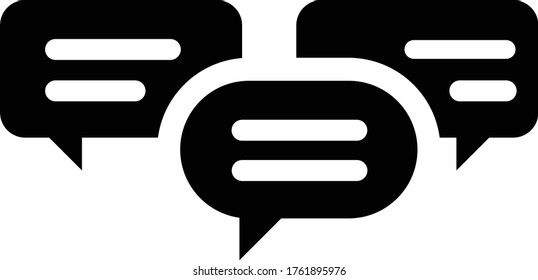 Icono de chat vectorial.speak vector icono