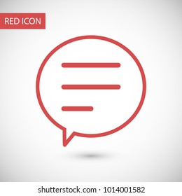 Chat icon. Voice speech bubble vector icon. Messages icon. Communicate symbol. Dialogue of people