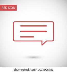 Chat icon. Voice speech bubble vector icon. Messages icon. Communicate symbol. Dialogue of people