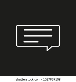 Chat icon. Voice speech bubble vector icon. Messages icon. Communicate symbol. Dialogue of people