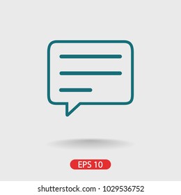 Chat icon. Voice speech bubble vector icon. Messages icon. Communicate symbol. Dialogue of people