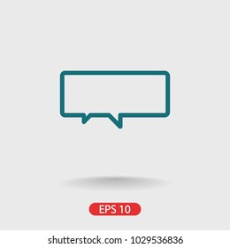 Chat icon. Voice speech bubble vector icon. Messages icon. Communicate symbol. Dialogue of people