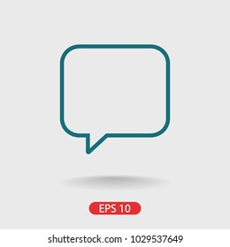 Chat icon. Voice speech bubble vector icon. Messages icon. Communicate symbol. Dialogue of people