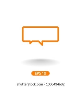 Chat icon. Voice speech bubble vector icon. Messages icon. Communicate symbol. Dialogue of people