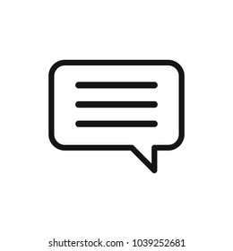 Chat icon. Voice speech bubble vector icon. Messages icon. Communicate symbol. Dialogue of people