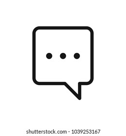 Chat icon. Voice speech bubble vector icon. Messages icon. Communicate symbol. Dialogue of people