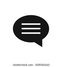 Chat icon. Voice speech bubble vector icon. Messages icon. Communicate symbol. Dialogue of people