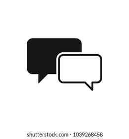 Chat Icon. Voice Speech Bubble Vector Icon. Messages Icon. Communicate Symbol. Dialogue Of People