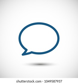 Chat icon. Voice speech bubble vector icon. Messages icon. Communicate symbol. Dialogue of people