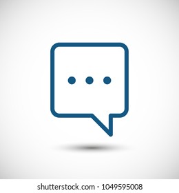 Chat icon. Voice speech bubble vector icon. Messages icon. Communicate symbol. Dialogue of people