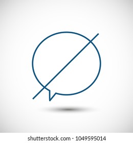 Chat icon. Voice speech bubble vector icon. Messages icon. Communicate symbol. Dialogue of people