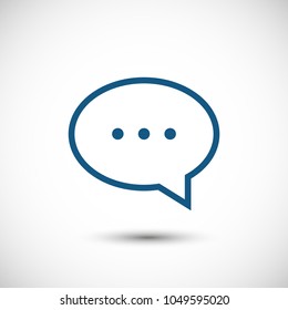 Chat icon. Voice speech bubble vector icon. Messages icon. Communicate symbol. Dialogue of people