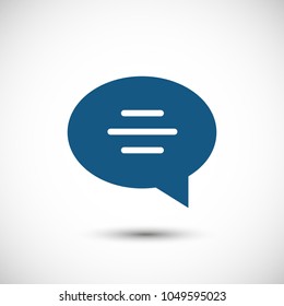 Chat icon. Voice speech bubble vector icon. Messages icon. Communicate symbol. Dialogue of people