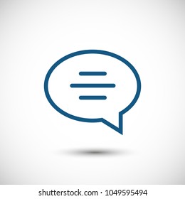 Chat icon. Voice speech bubble vector icon. Messages icon. Communicate symbol. Dialogue of people