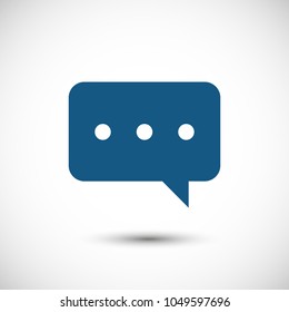Chat icon. Voice speech bubble vector icon. Messages icon. Communicate symbol. Dialogue of people