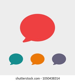Chat icon. Voice speech bubble vector icon. Messages icon. Communicate symbol. Dialogue of people