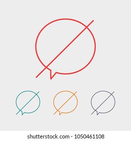 Chat icon. Voice speech bubble vector icon. Messages icon. Communicate symbol. Dialogue of people