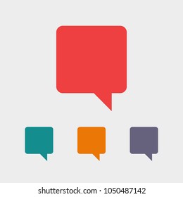 Chat icon. Voice speech bubble vector icon. Messages icon. Communicate symbol. Dialogue of people