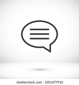 Chat icon. Voice speech bubble vector icon. Messages icon. Communicate symbol. Dialogue of people
