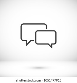 Chat Icon. Voice Speech Bubble Vector Icon. Messages Icon. Communicate Symbol. Dialogue Of People