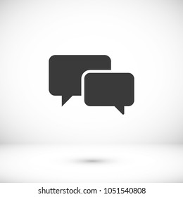 Chat icon. Voice speech bubble vector icon. Messages icon. Communicate symbol. Dialogue of people