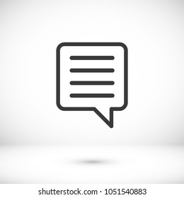 Chat icon. Voice speech bubble vector icon. Messages icon. Communicate symbol. Dialogue of people