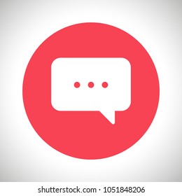 Chat icon. Voice speech bubble vector icon. Messages icon. Communicate symbol. Dialogue of people