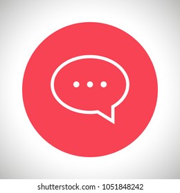 Chat icon. Voice speech bubble vector icon. Messages icon. Communicate symbol. Dialogue of people