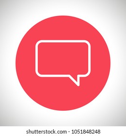 Chat icon. Voice speech bubble vector icon. Messages icon. Communicate symbol. Dialogue of people