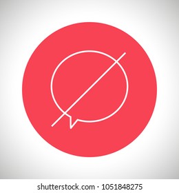 Chat icon. Voice speech bubble vector icon. Messages icon. Communicate symbol. Dialogue of people