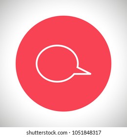 Chat icon. Voice speech bubble vector icon. Messages icon. Communicate symbol. Dialogue of people