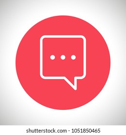 Chat icon. Voice speech bubble vector icon. Messages icon. Communicate symbol. Dialogue of people