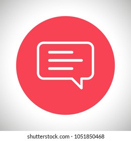 Chat icon. Voice speech bubble vector icon. Messages icon. Communicate symbol. Dialogue of people