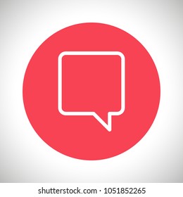 Chat icon. Voice speech bubble vector icon. Messages icon. Communicate symbol. Dialogue of people