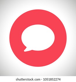 Chat icon. Voice speech bubble vector icon. Messages icon. Communicate symbol. Dialogue of people