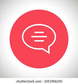 Chat icon. Voice speech bubble vector icon. Messages icon. Communicate symbol. Dialogue of people