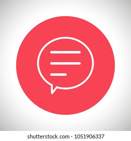 Chat icon. Voice speech bubble vector icon. Messages icon. Communicate symbol. Dialogue of people