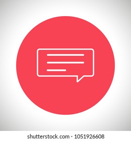 Chat icon. Voice speech bubble vector icon. Messages icon. Communicate symbol. Dialogue of people